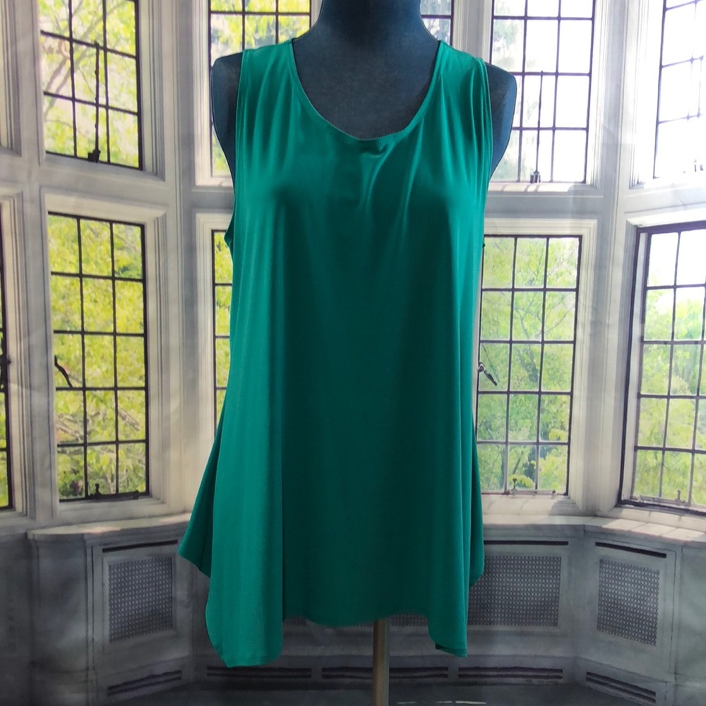 Elegant Green Women's Tank Top